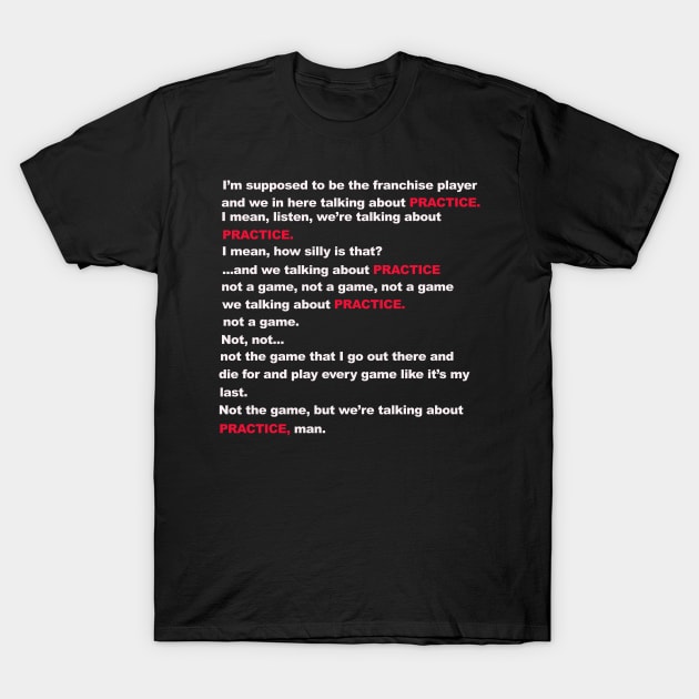 Practice Speech T-Shirt by Philly Drinkers